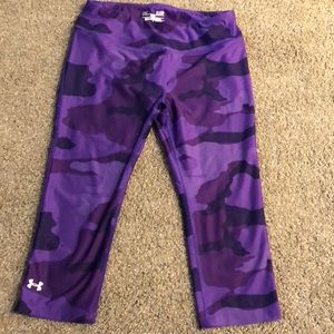 UNDER ARMOUR. Purple camp running pants!